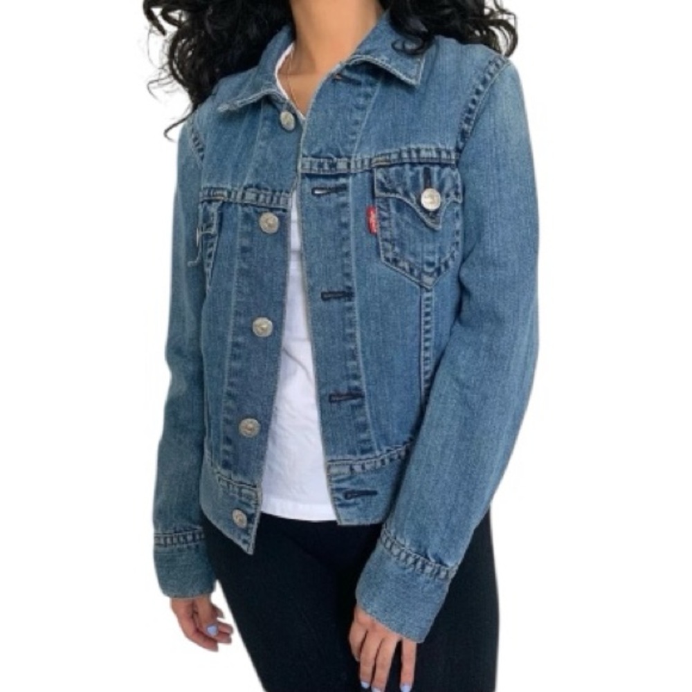 LEVI'S Type-1 Iconic Jean Jacket Light wash Womens 2000s Vintage Western Style L